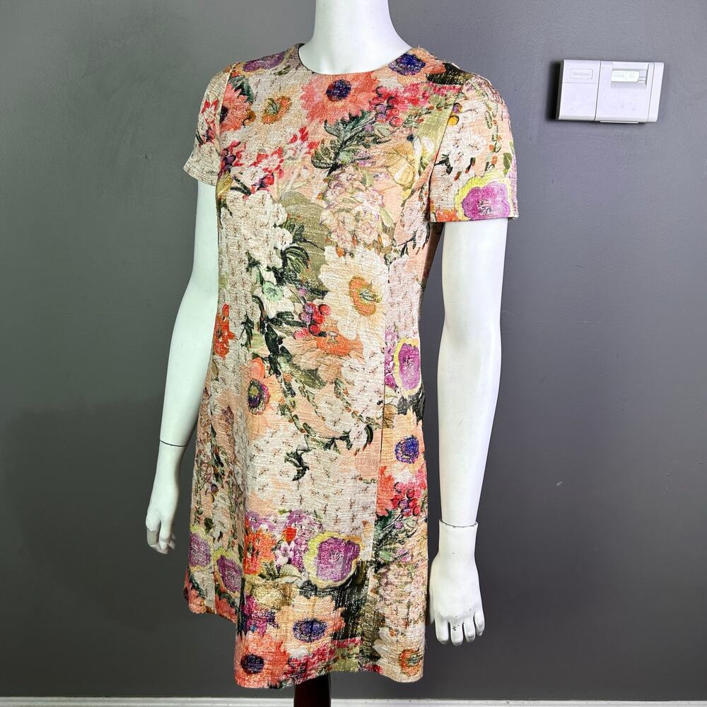 Tory Burch Dress size 2 Kaley Floral‎ Tweed pastel feminine work fairy corpcore